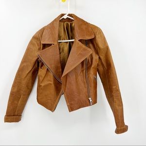 REAL Leather Uru Recoleta Brown Jacket (40) XS